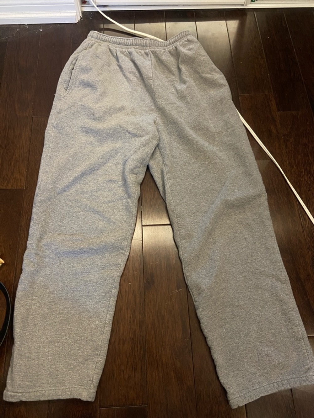 Men's Gray Fleece Sweatpants - Comfortable Everyday Lounge Pants
